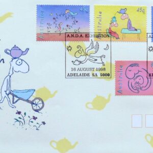 1998 Australia Post FDC- Teapot Of Truth - Michael Leunig - Square PM