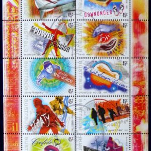 2001 Australia Post Stamp Minisheet - Rock n' Roll