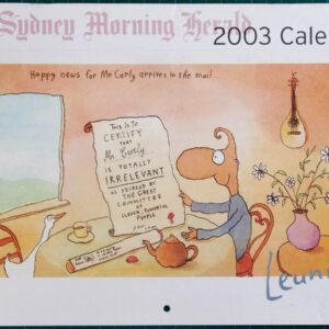 2003 Michael Leunig Sydney Morning Herald Calendar New