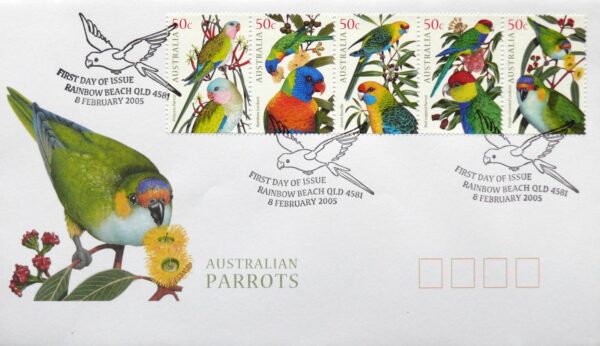 2005 Australia Post FDC - Australian Parrots