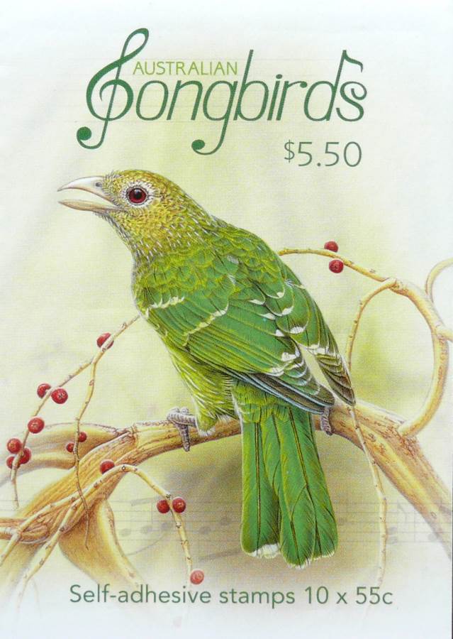 2009 Australia Post Songbirds Booklet 10 Stamps