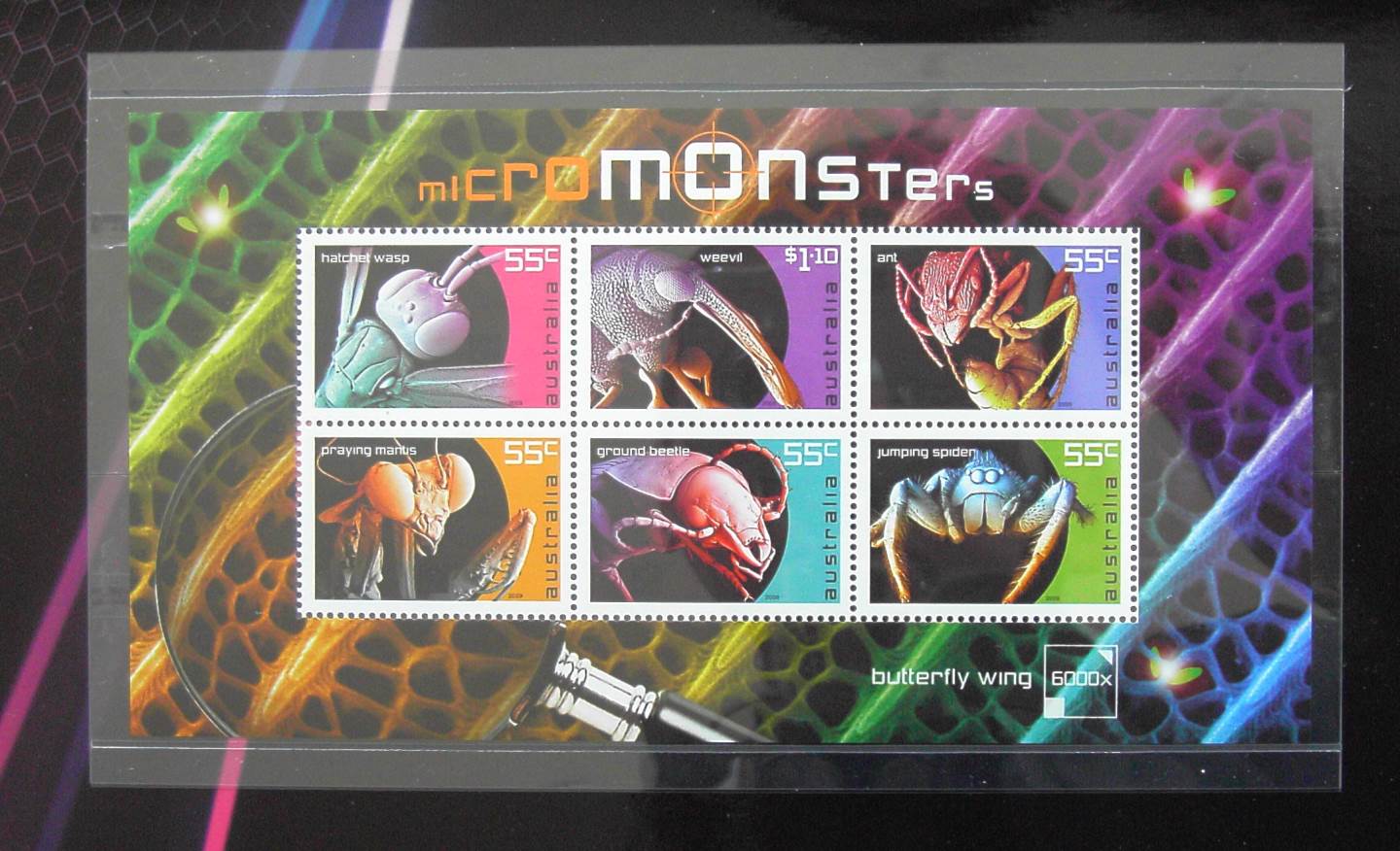 2009 Australia Post Stamp Pack - Micro Monsters