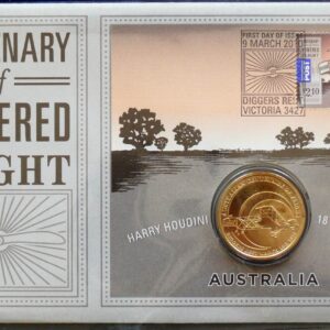 2010 Australia Powered Flight Coin and Stamp Folder