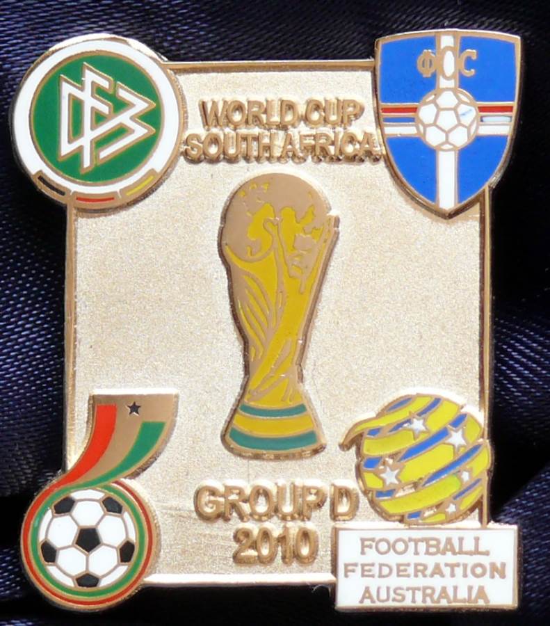 2010 FIFA World Cup Group D Silver Coloured Metal Pin