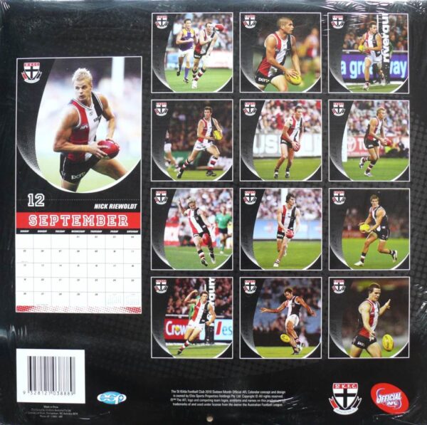 2010 St. Kilda Football Club AFL Annual Club Calendar