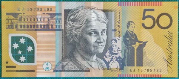 2013 Australia Fifty Dollars Banknote EJ13785490
