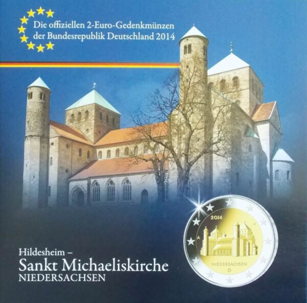 2014 ST MICHAELS CHURCH IN HILDESHEIM 2 EURO SET