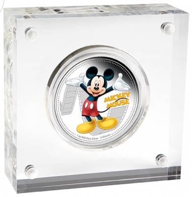 2014 Disney Mickey and Friends Mickey Mouse 1oz Silver Proof Coin Niue