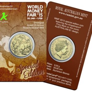 2015 AUSTRALIA ONE DOLLAR COIN WITH AMPELMANN PRIVY MARK