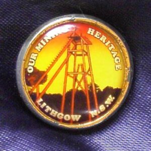 Our Mining Heritage - Lithgow - Enameled Metal Pin