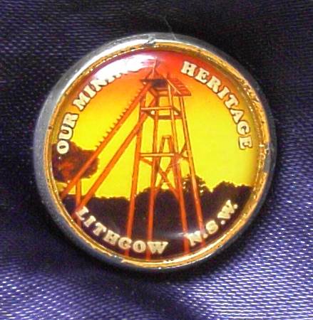 Our Mining Heritage - Lithgow - Enameled Metal Pin