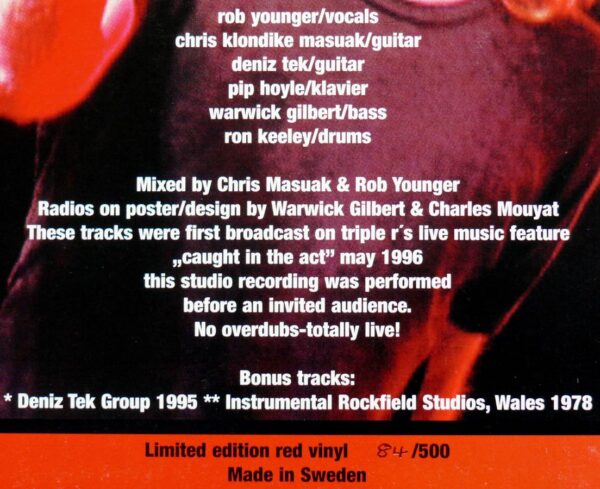 Radio Birdman Swedish Red Wax Limited Edition - 84/500