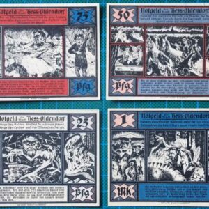 1921 HESSISCH OLDENDORF NOTGELD BANKNOTE SET