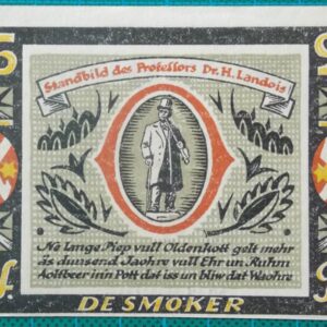 1921 STADT AHAUS 25 PFENNIG NOTGELD BANKNOTE