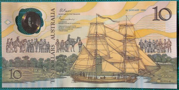 1988 Australia $10 Bicentennial AA23013406 Last Prefix