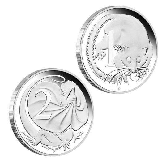 2016 50TH ANNIVERSARY OF AUSTRALIAN DECIMAL CURRENCY 2 COIN SET