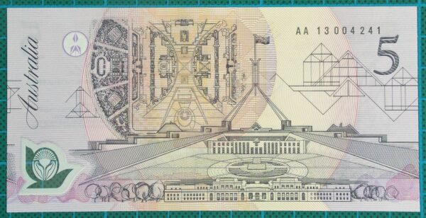 1992 Australia Five Dollars Polymer AA13