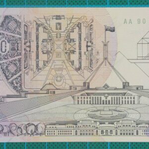 1992 Australia Five Dollars Polymer AA90-Pale Green Serial
