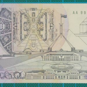 1992 Australia Five Dollars Polymer AA99-Pale Green Serial