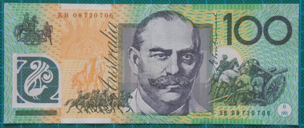 2008 Australia One Hundred Dollars Banknote EB08
