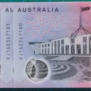 2016 Australia Five Dollars Next Generation Last Prefix EJ16 x 10