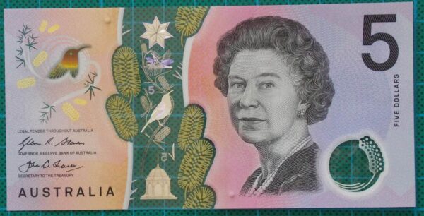 2016 Australia Five Dollars Next Generation Banknote BE16