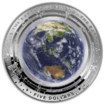 2018 Earth and Beyond $5 domed silver 1oz coin from Royal Australia Mint