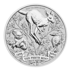 2024 Australian Perth Mint 125 Years - 1oz Silver Bullion Coin